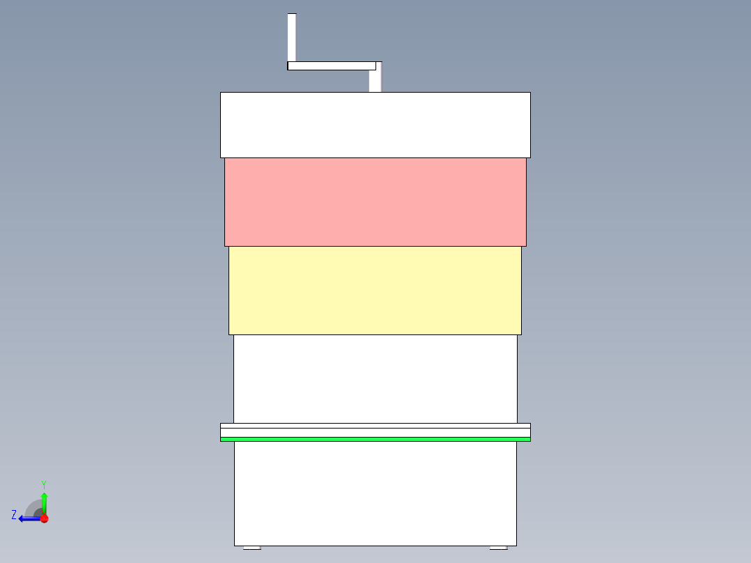 便携式衣物甩干机 图纸右视图