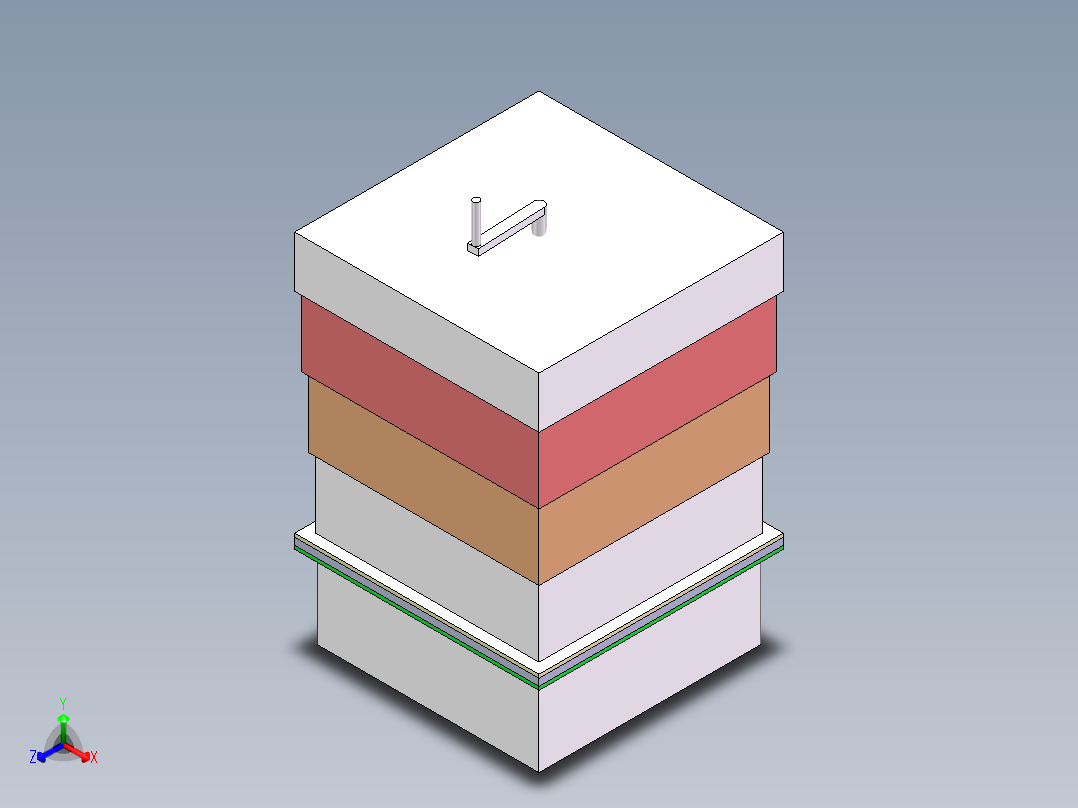 便携式衣物甩干机 图纸正等轴测图