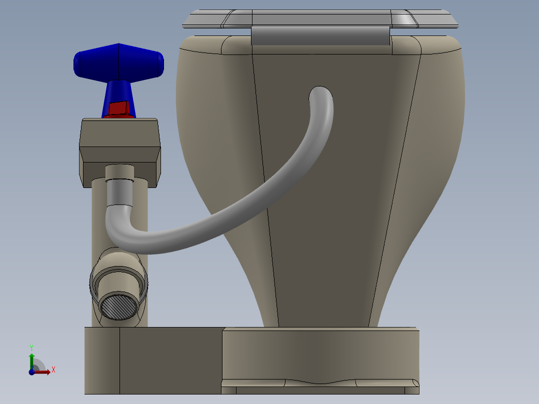 船用卫生间前视图