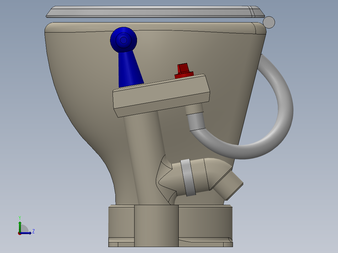 船用卫生间左视图