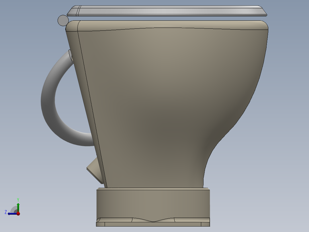 船用卫生间右视图