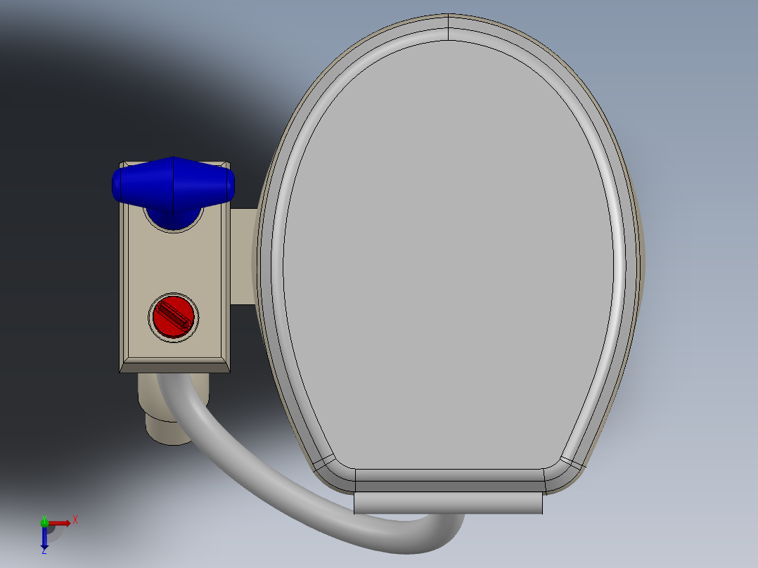 船用卫生间俯视图