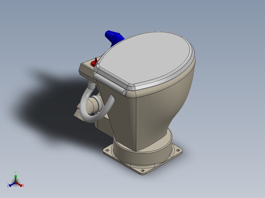 船用卫生间正等轴测图
