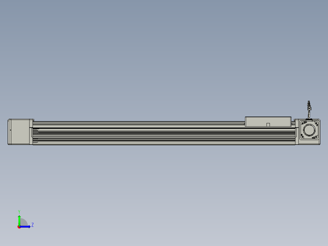 威洛博直线电机模组EB16-L208-S950-R-ZP75-MS3-5K左视图