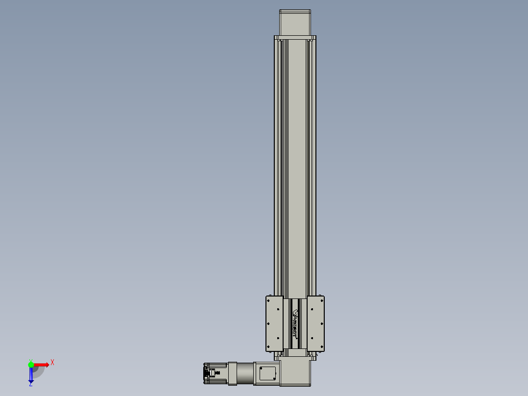 威洛博直线电机模组EB16-L208-S950-R-ZP75-MS3-5K俯视图