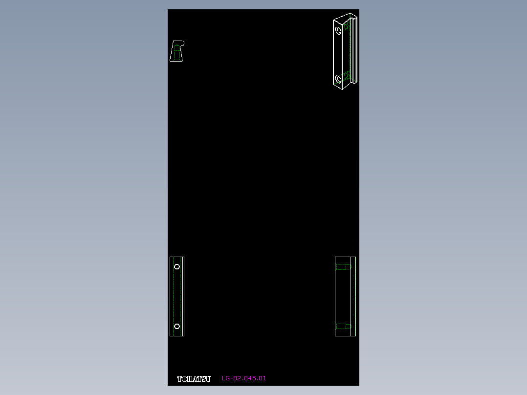 取手(鋁合金)(A)LG-2D多系列多零件图纸模型
