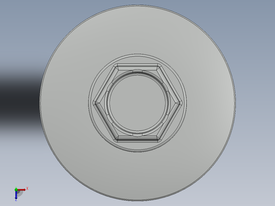 紧固件-Drill-Tip Screw-01俯视图