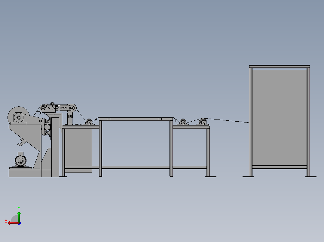自动复卷机后视图