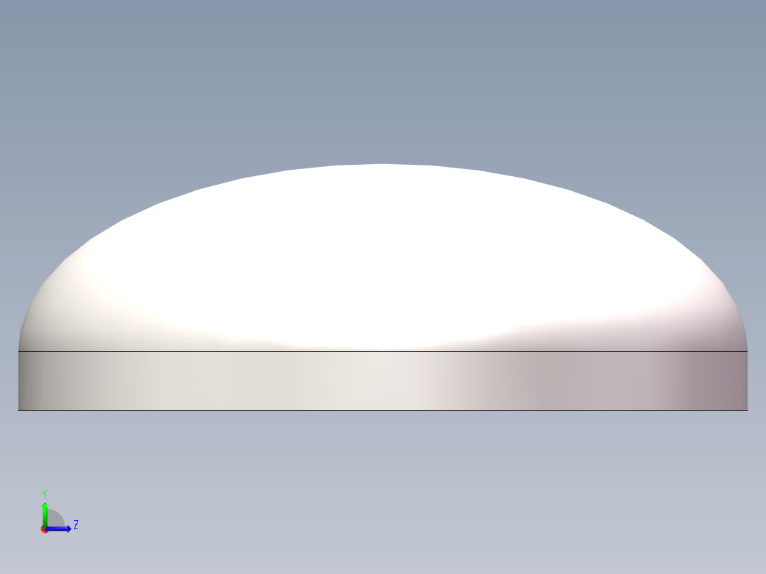 EHA椭圆形封头DN300左视图