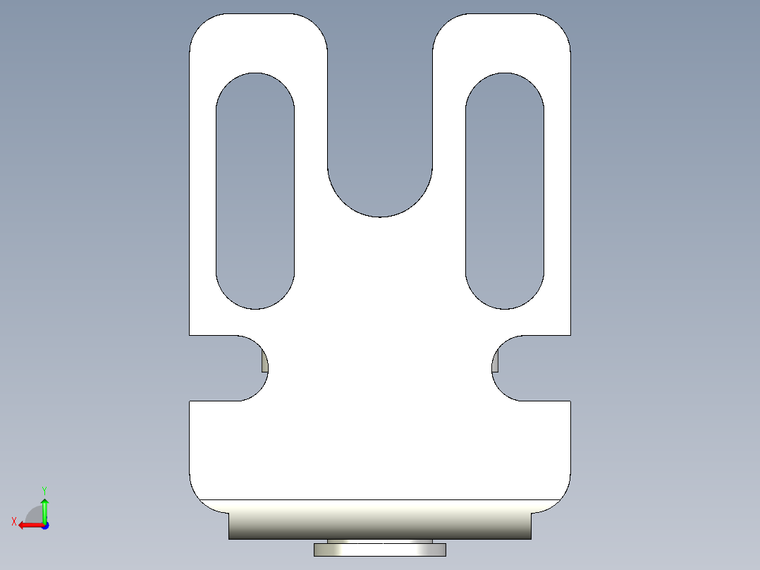 基恩士OP-42347_back-mount_kc图纸模型后视图