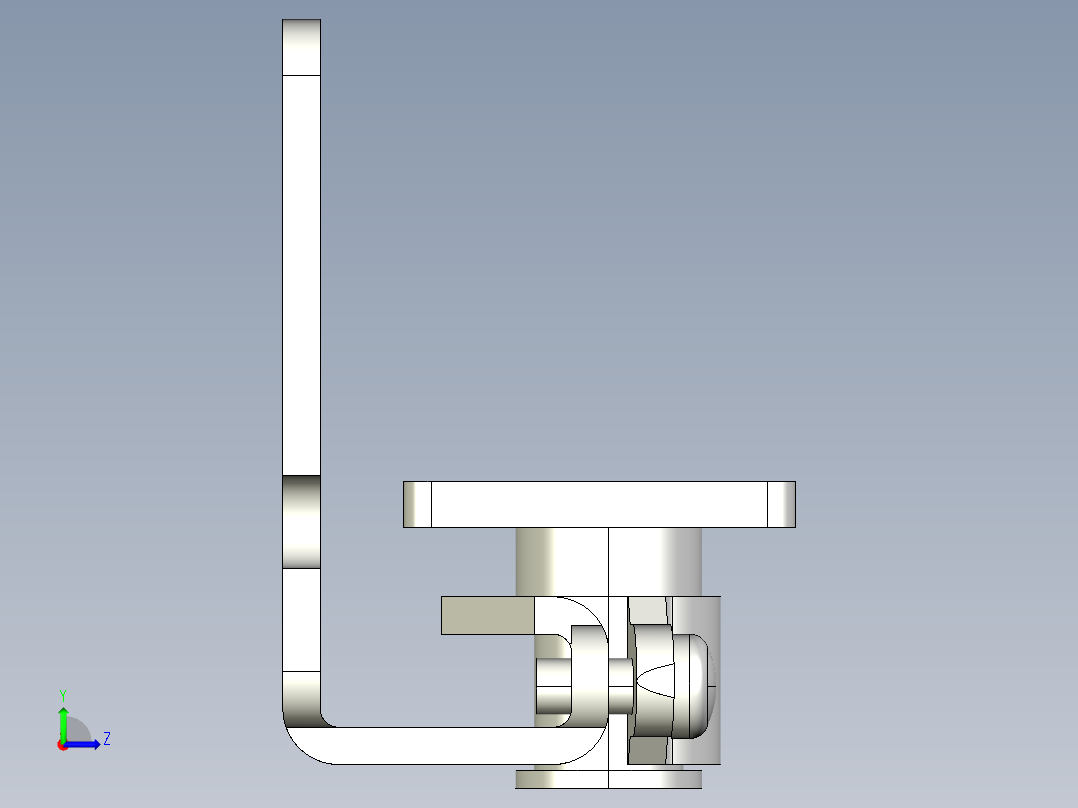 基恩士OP-42347_back-mount_kc图纸模型左视图
