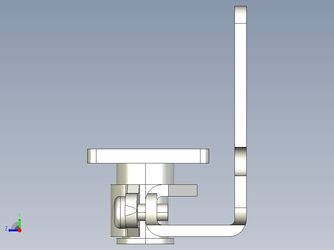 基恩士OP-42347_back-mount_kc图纸模型右视图