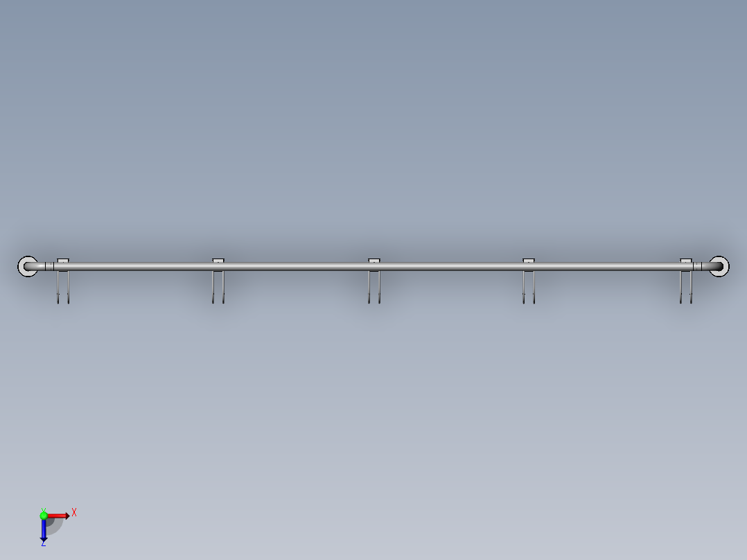 自行车存放架俯视图