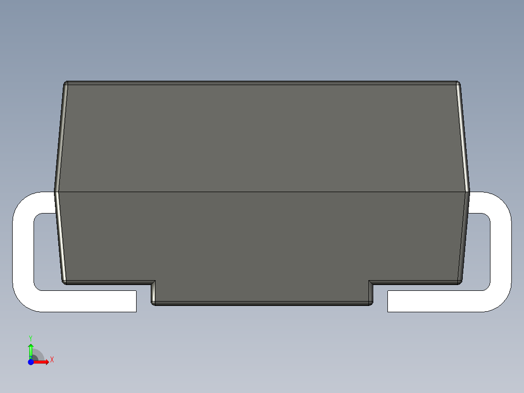 元器件3D封装SMB (DO-214AA)34前视图