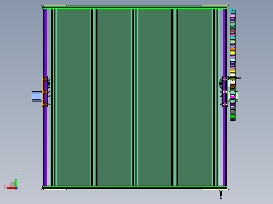 台式三维立体电脑雕刻机后视图