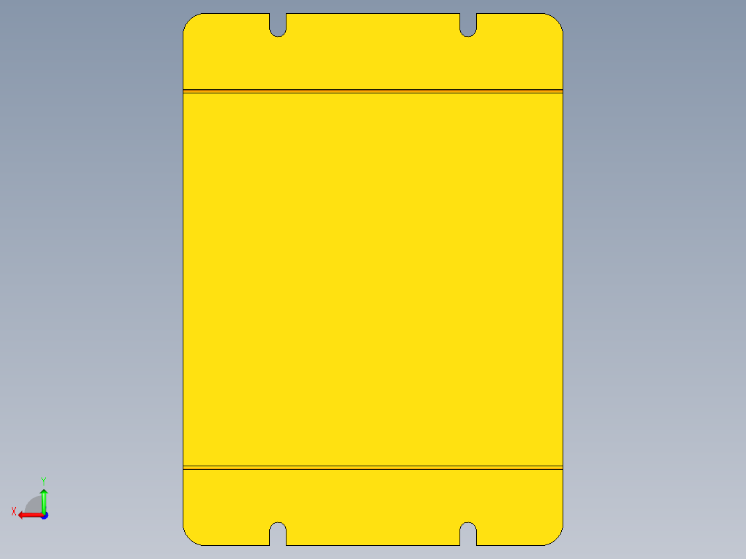 支架铣底面夹具 (1)后视图