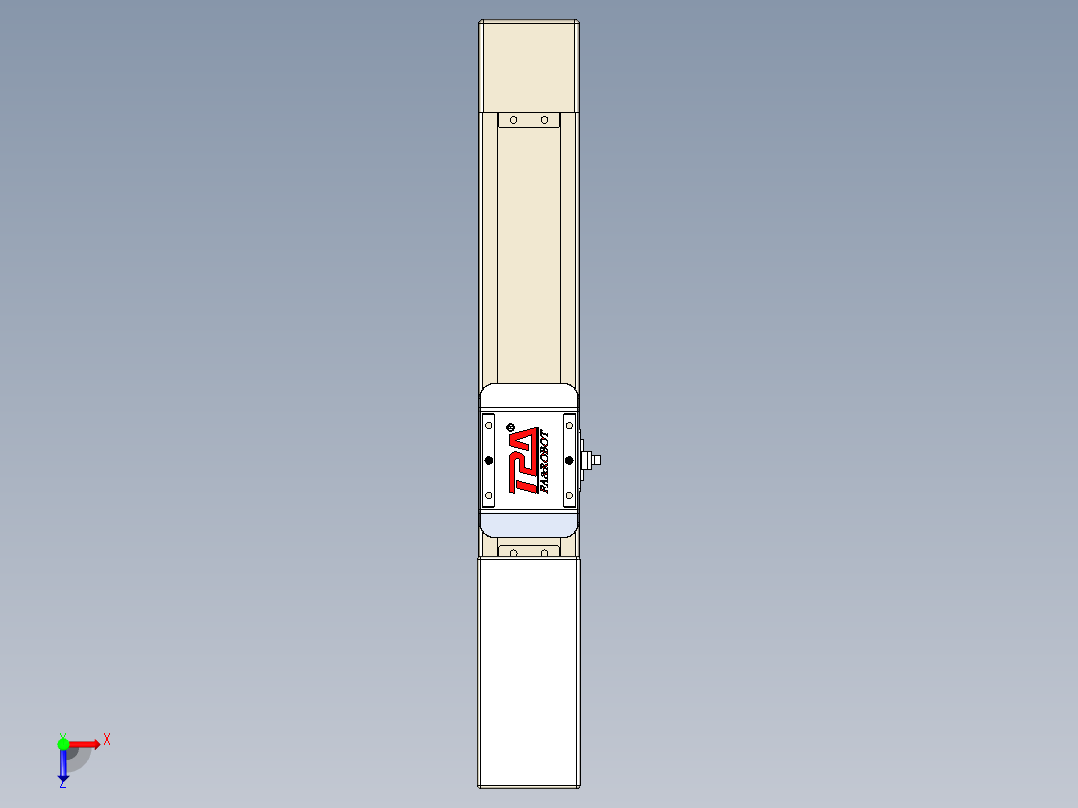 同步带全封闭直线模组TPA-HCB-65S-90-L150-M-C-P10-N3俯视图