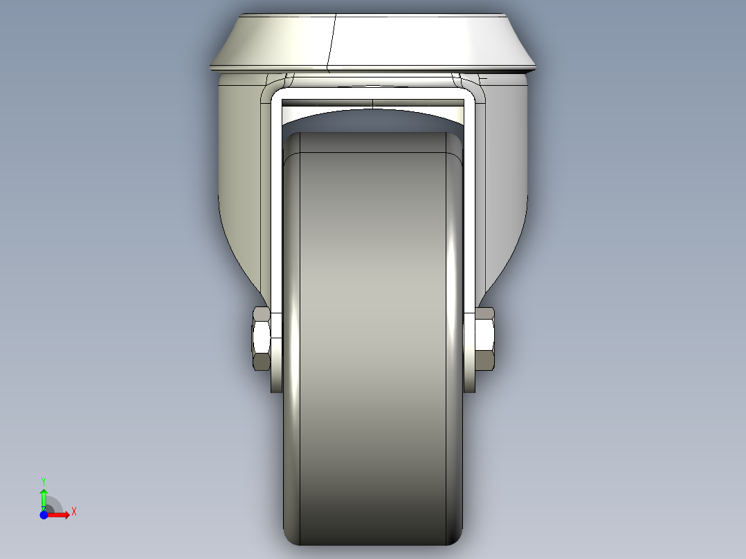 型材-KJN 521680 80MM WHEEL前视图