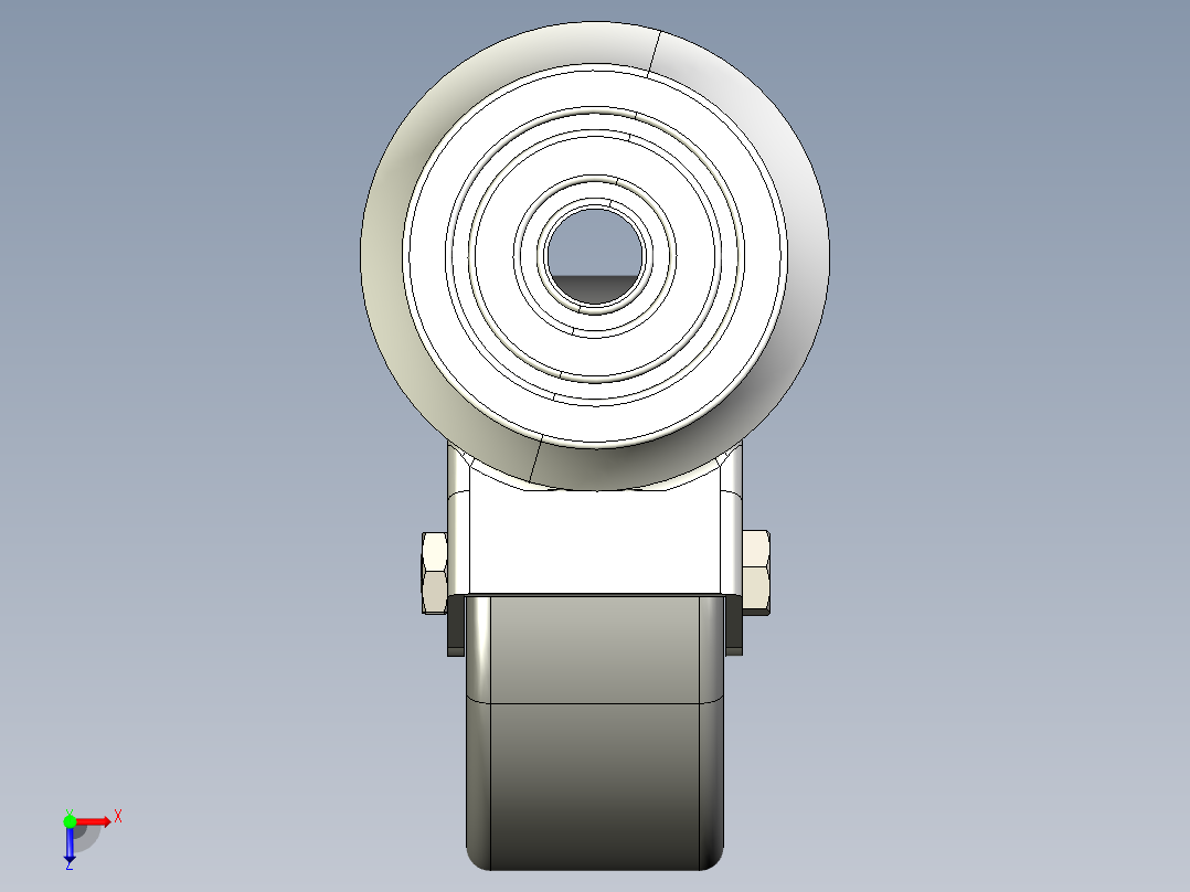 型材-KJN 521680 80MM WHEEL俯视图