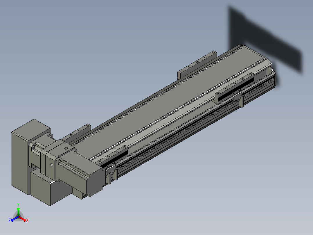 直线模组LHB17-L40-S500-LU设计图纸