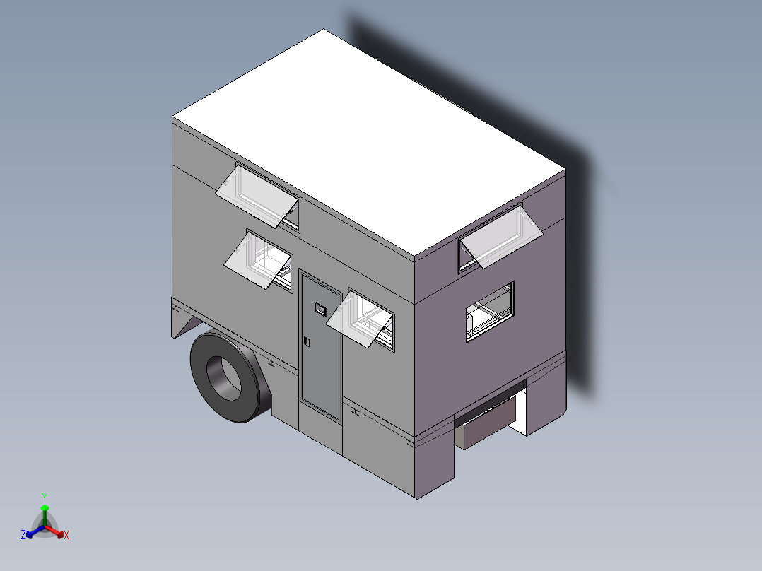 房车正等轴测图