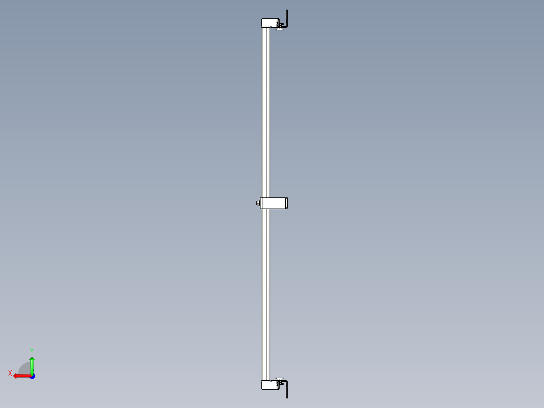 基恩士SL-JB79_side-mount_kc图纸模型后视图