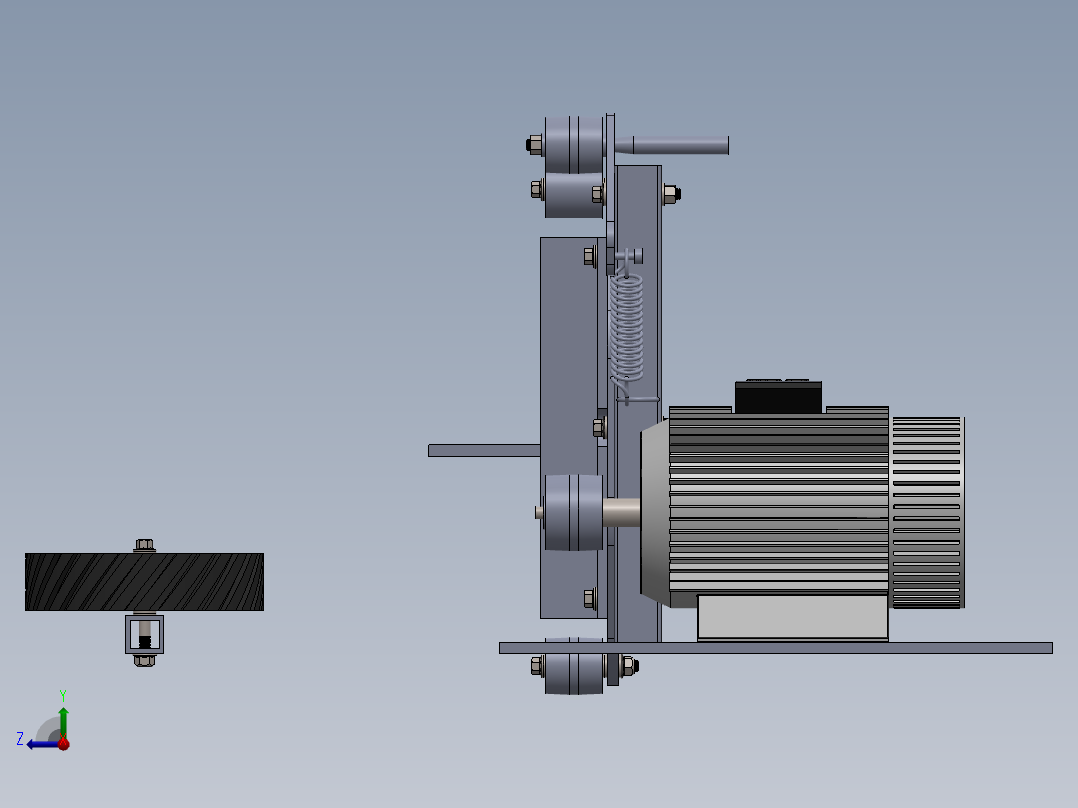 DIY砂带磨光机2右视图
