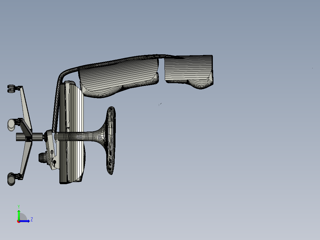 办公扶手椅 MICHEL MAN左视图