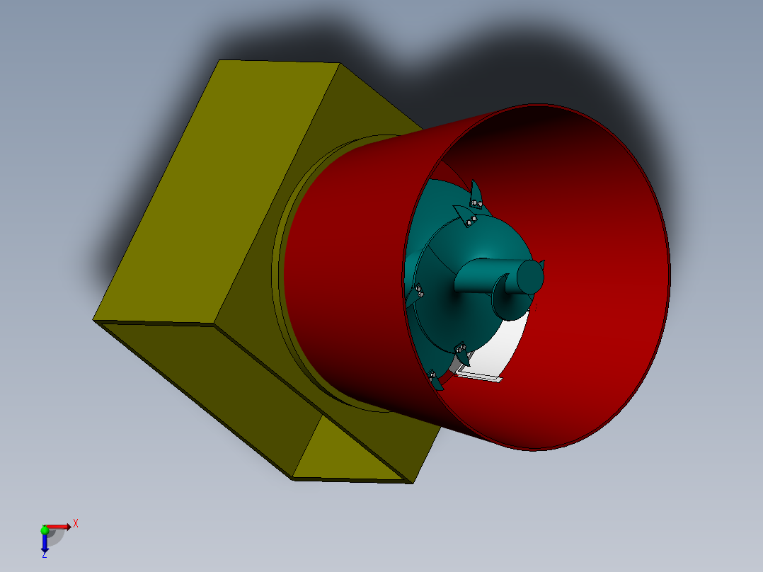 JX208-立式电驱动自动饲料混合搅拌机设计【含三维SolidWorks】俯视图