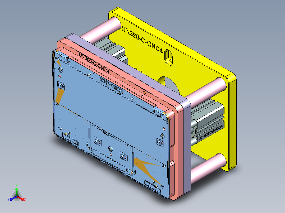 UX390-C-CNC4-0309正等轴测图