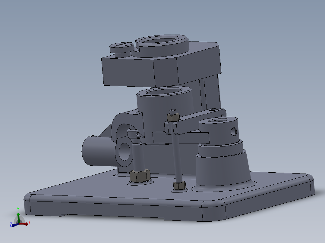 推动架钻扩32孔三维夹具【含三维SolidWorks】