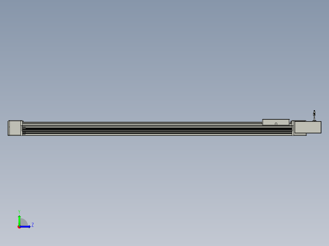 威洛博直线电机模组EB16-L208-S1850-BR-ZP75-MS3-5K左视图