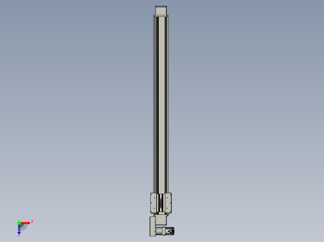 威洛博直线电机模组EB16-L208-S1850-BR-ZP75-MS3-5K俯视图
