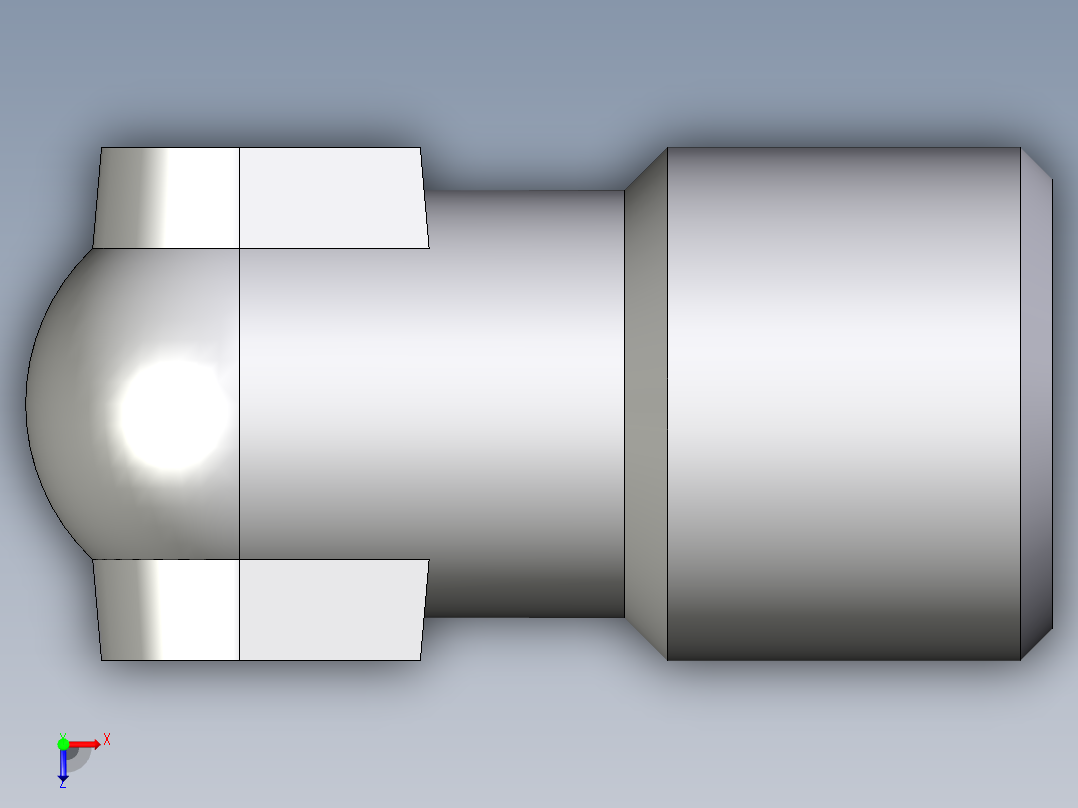卡套式工业通用硬管接头EO_Weld_elbown_WAS06LX俯视图