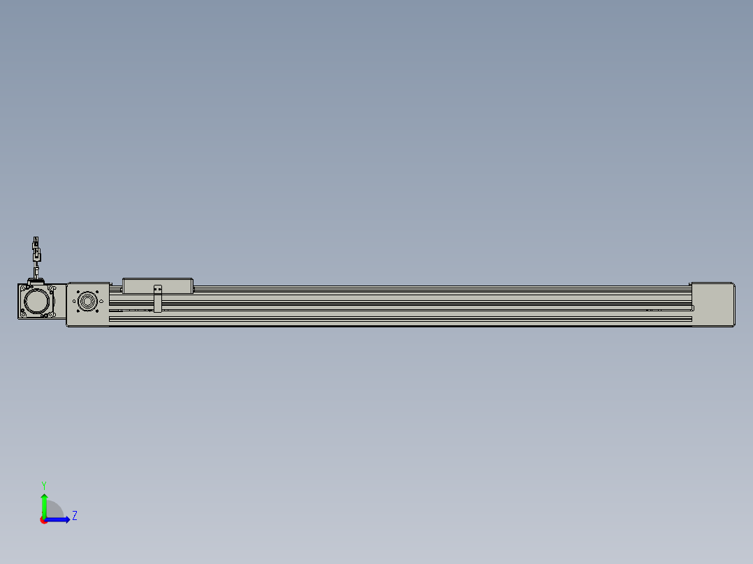 威洛博直线电机模组EB6-L70-S900-BR-P40-MS3左视图