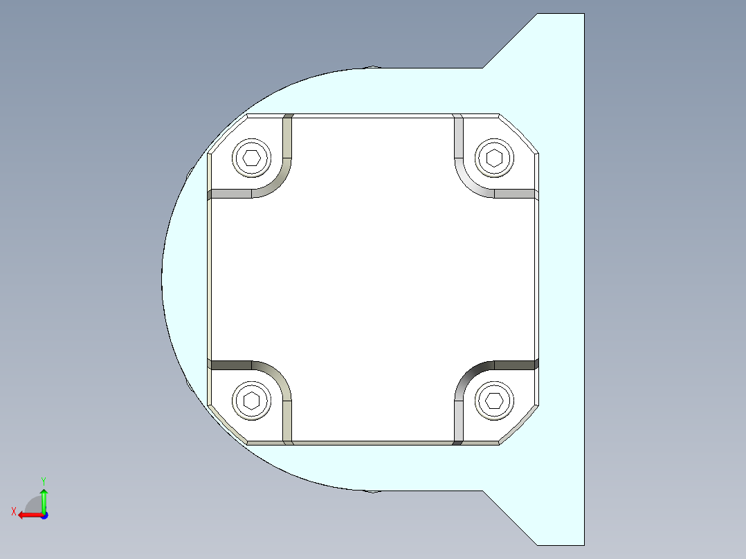 复合行星齿轮箱后视图