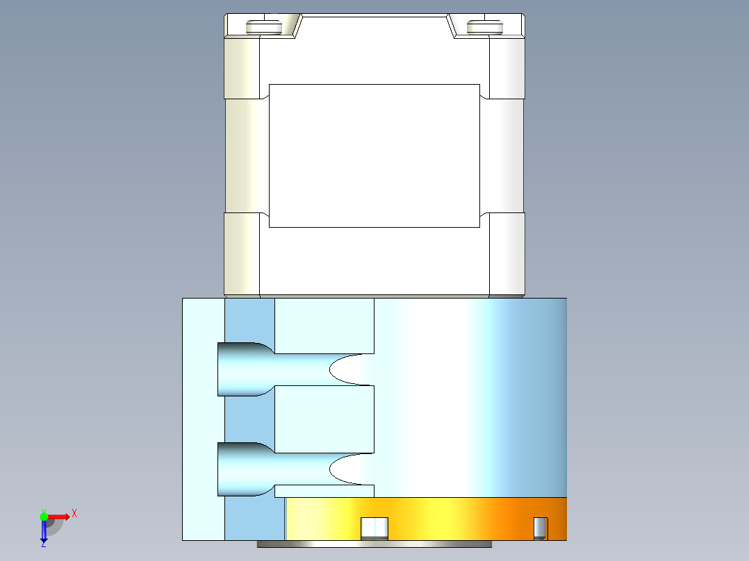 复合行星齿轮箱俯视图