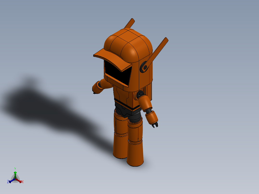 太空机器人正等轴测图