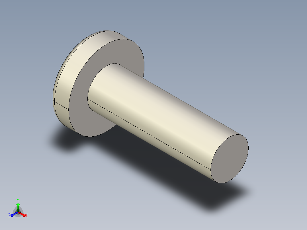 螺丝 M4 十字盘头-M4x13 Screw head.STEP正等轴测图