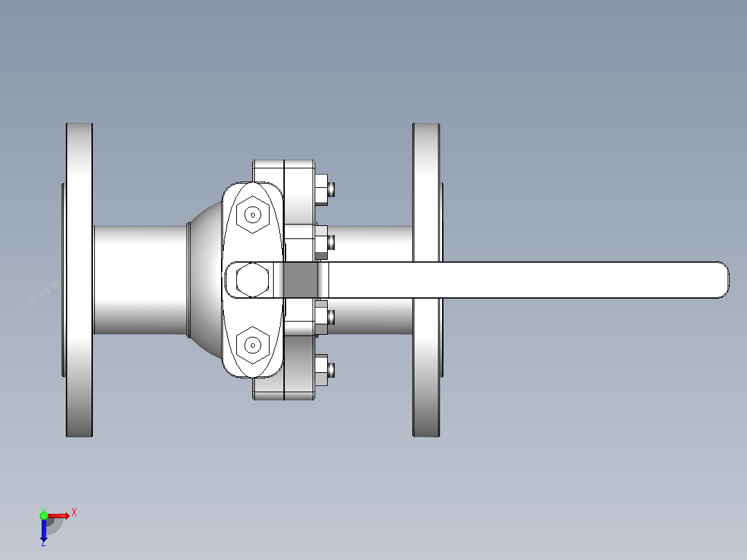 法兰球阀-316 DN15-DN200俯视图