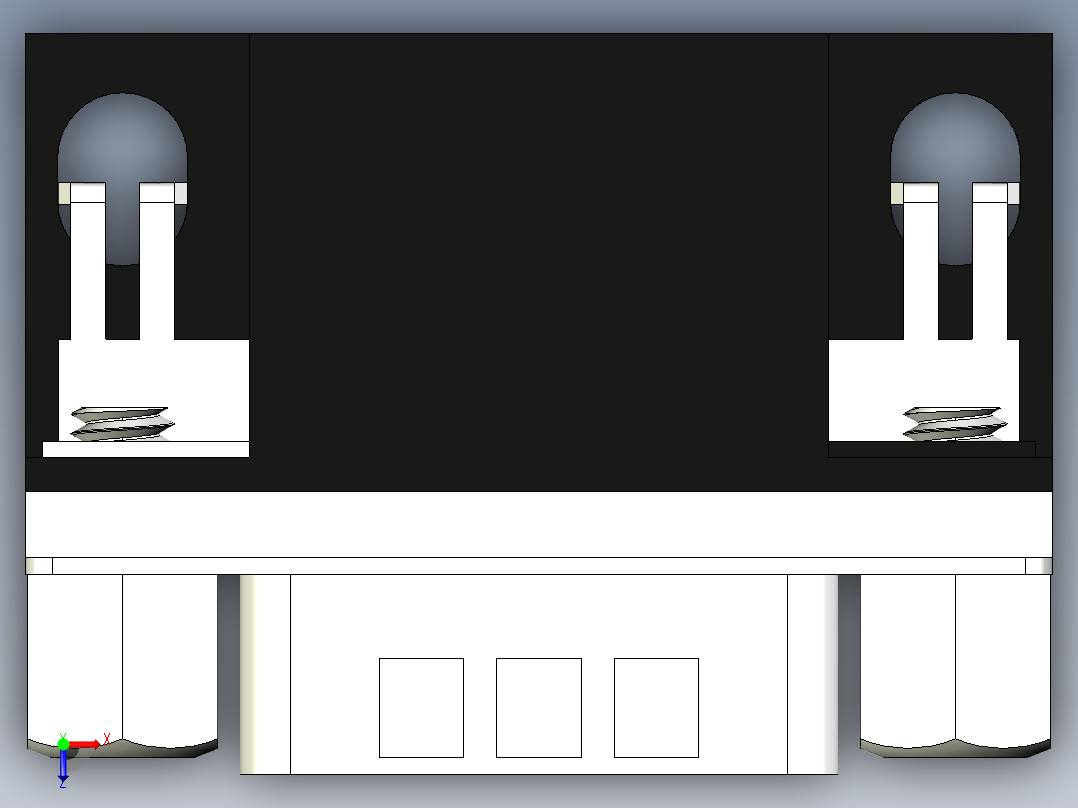 circuit-board-d-sub-conn-串口连接器俯视图