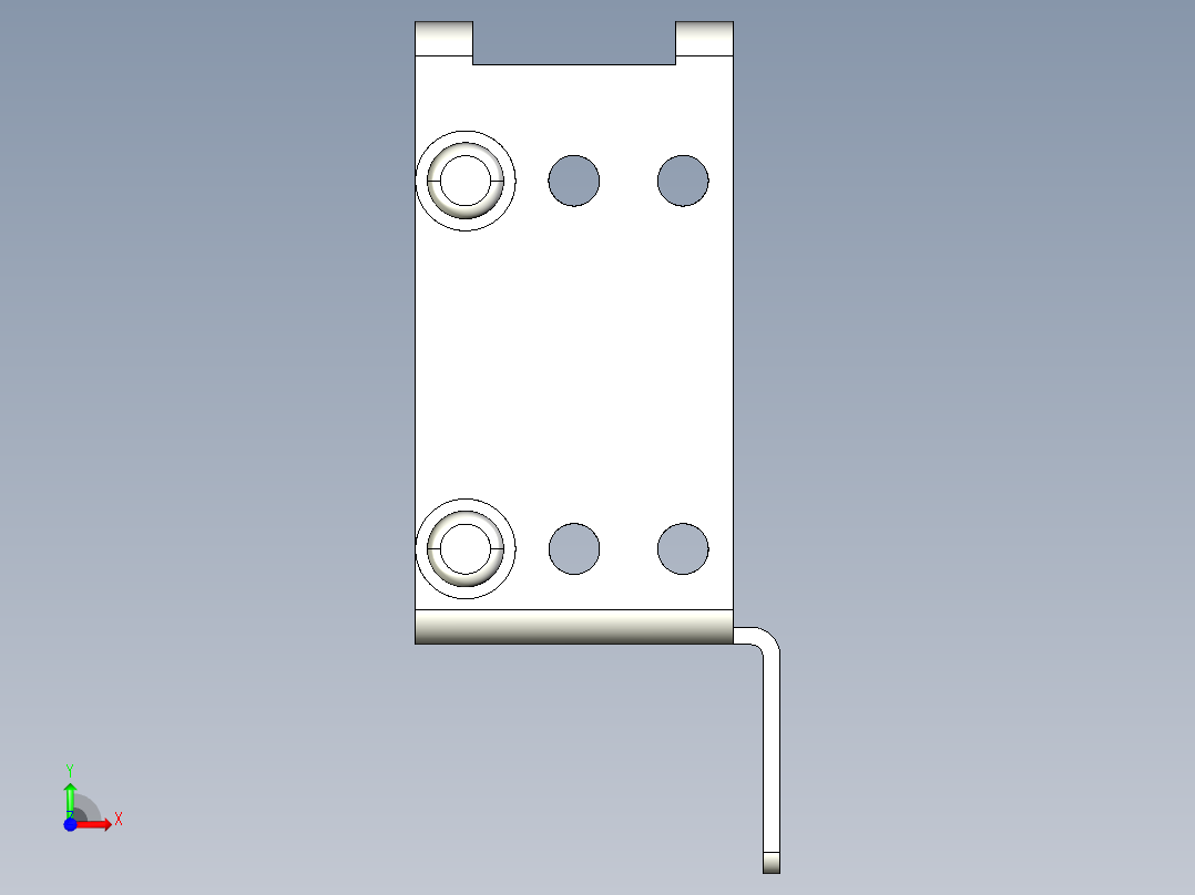 基恩士PZ-B32_kc图纸模型前视图