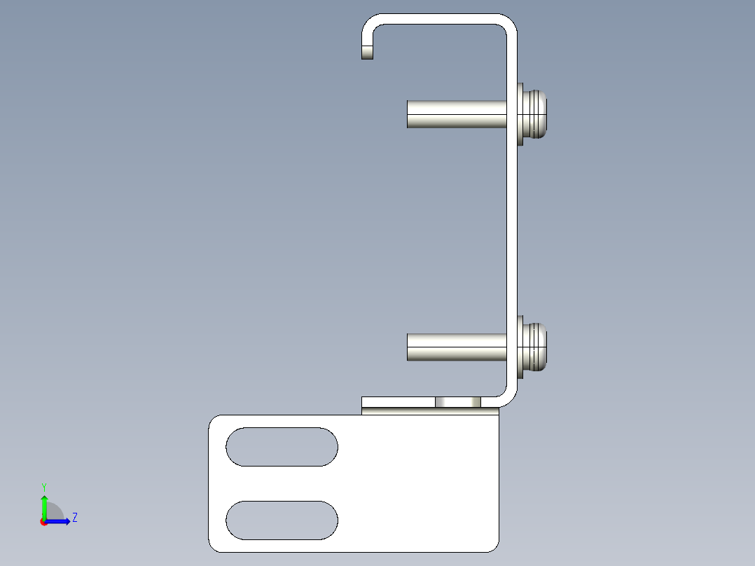 基恩士PZ-B32_kc图纸模型左视图