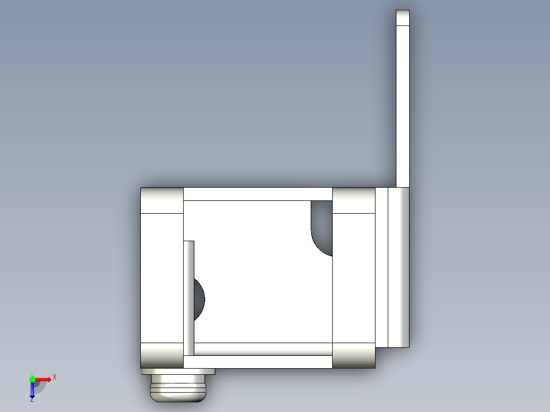 基恩士PZ-B32_kc图纸模型俯视图