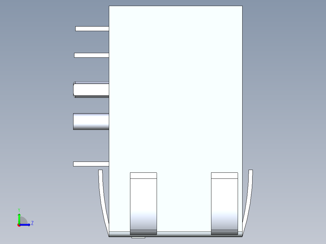 RJ45连接器2左视图