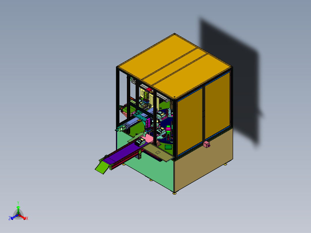 智能电表拍照引导高速打螺丝机正等轴测图
