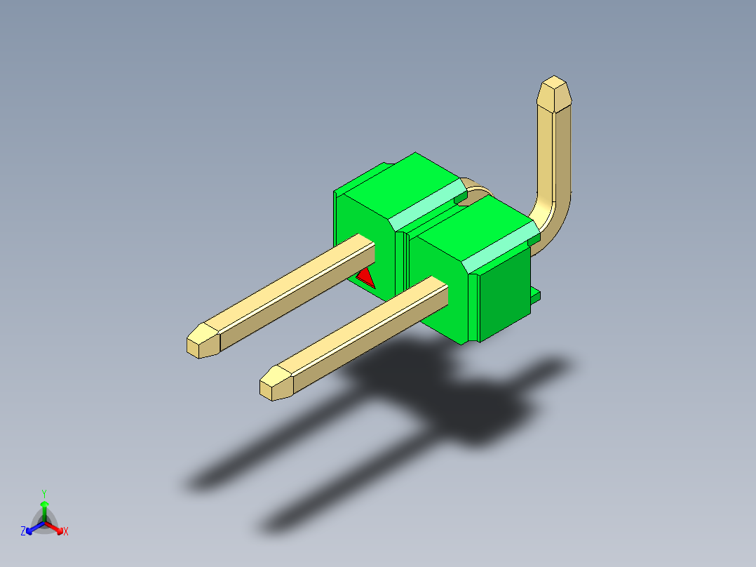 彩色公排针 100mil 2.54mm 系列-DS1022_green_02p_100mil_Type_SMT_R2_rev1.0