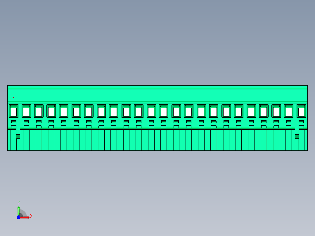DEGSON 2EDG 系列 5.0mm 可插拔接线端子组-2EDGKA-5.0-24P-14-00AH前视图