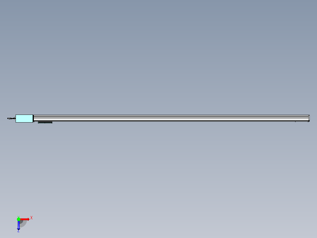 威洛博VBC同步带传动一无尘环境VBC14-L45-S2850-BR-ZP75-C3俯视图