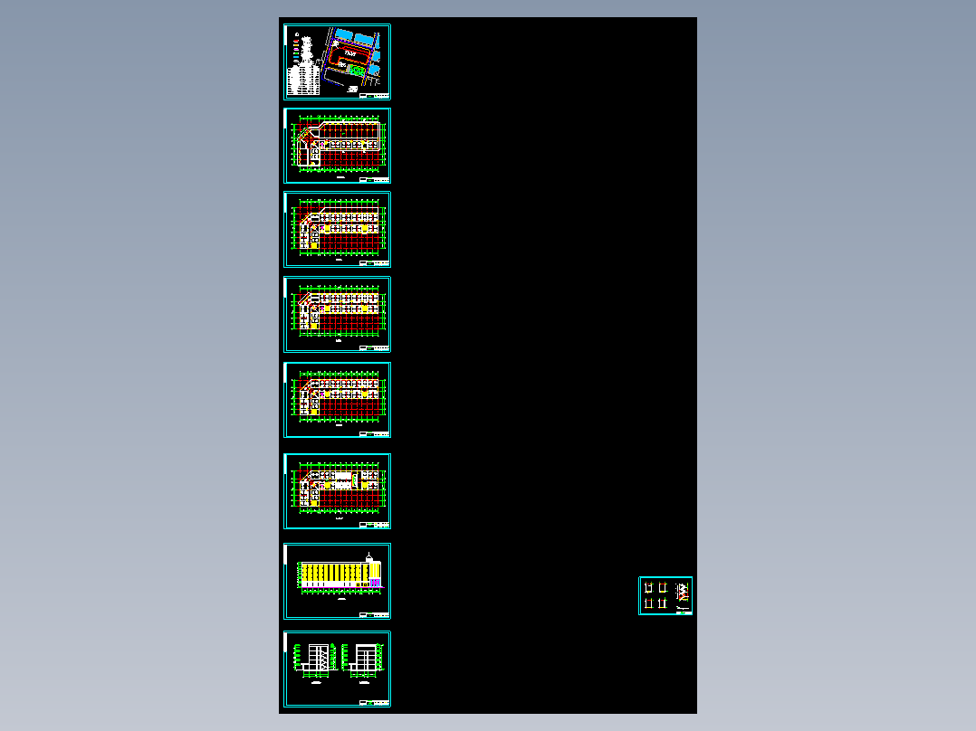 【5层】4700平米办公楼毕业设计（施组、计算书、建筑、结构图）